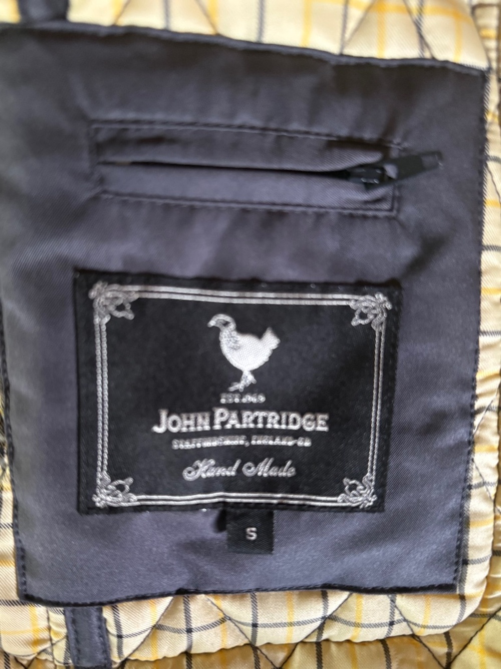 John Partridge Grey Quilted Barn Jacket